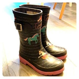 Joules rain boot kids size 11